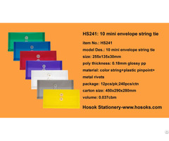 Hs241 10 Mini Envelope String Tie