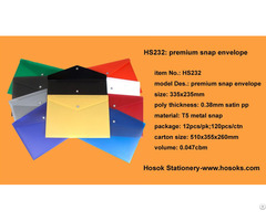 Hs232 Premium Snap Envelope