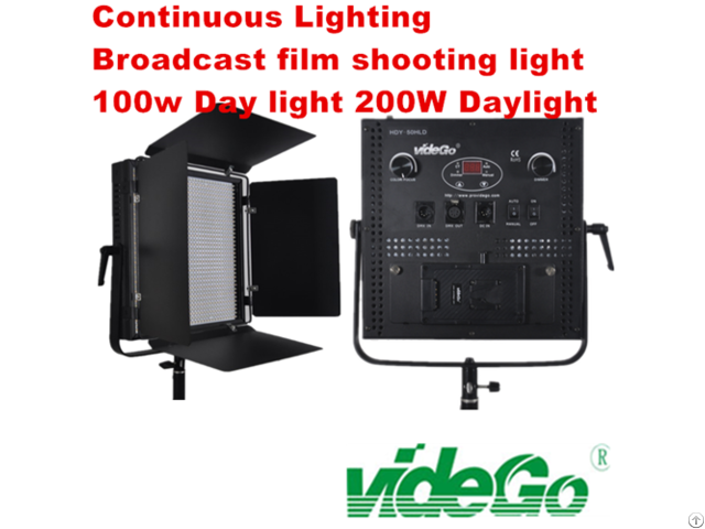 Vidego Led Video Panel Light Bi Color 1x1 100w Broadcast Film Shooting Kits