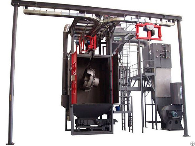 Overhead Conveyor Shot Blasting Machine