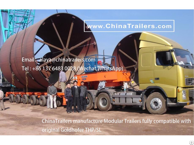 Goldhofer Thp Sl 6 Model Modular Trailer Manufactured By Chinatrailers For Brazil