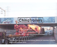 Chinatrailers Brige Girder Transporter Compatible With Goldhofer Thp Sl For Colombia