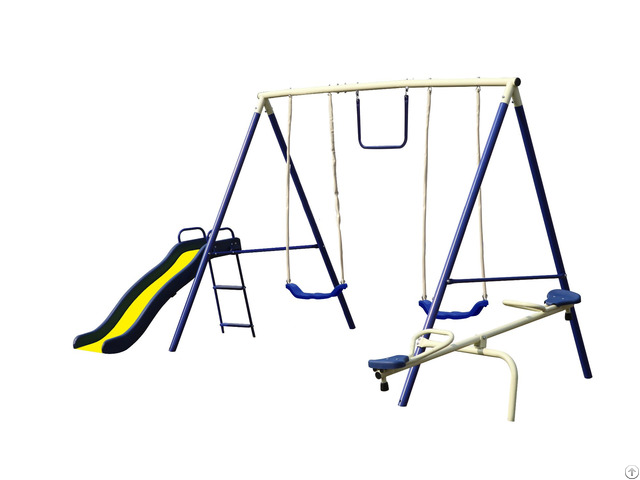 Combo Metal Swing Set For Backyard