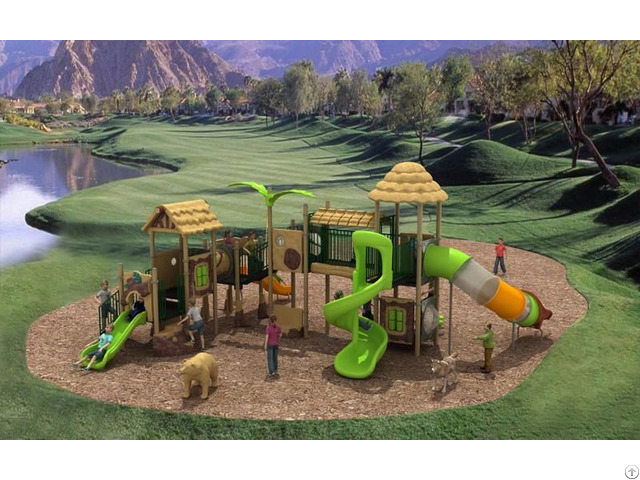 High Quality Outdoor Playground Equipment With Combined Slide Wd Sc110