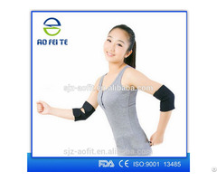 Promotional Orthopedic Medical Black Elbow Sleeve With A Pad Aft H003