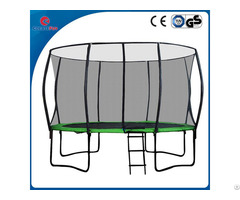 Createfun 10ft Cheap Trampoline With Fiberglass Safety Net