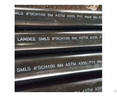 Astm A335 P11 Alloy Steel Pipes 8in Sch 100 6m Be Ends