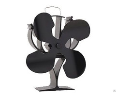 New Designed 4 Blades Heat Powered Stove Fan For Wood Log Burner Fireplace Eco Friendly