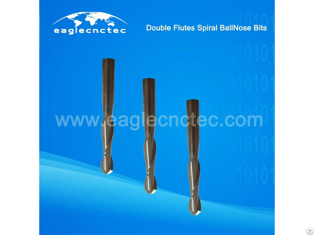 Ball Nose Double Flutes Upcut Spiral Router Bit For Sale