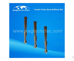 Ball Nose Double Flutes Upcut Spiral Router Bit For Sale