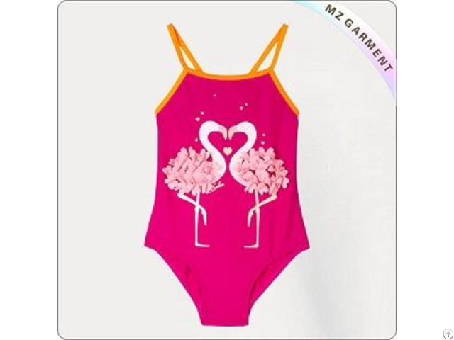 Kids Couple Flamingos Bathing Suit