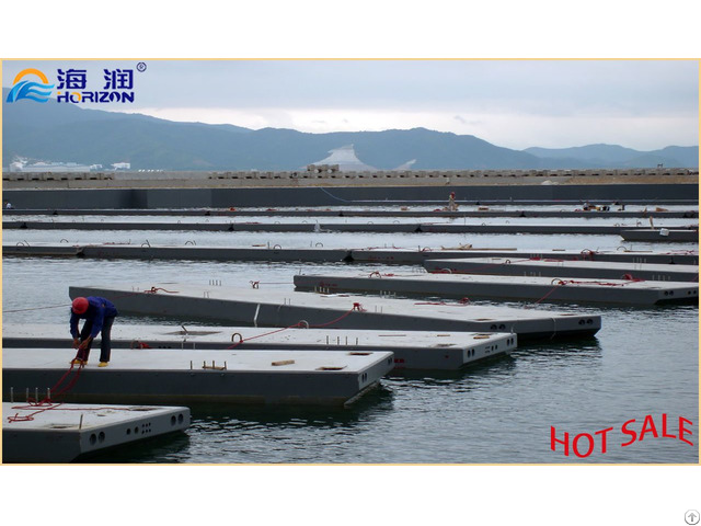 Hdpe Modular Concrete Ship Marine Floating Dock Pontoon