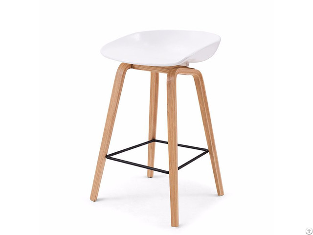 China Foshan Supplier Produce Bar Stool With Wooden Leg