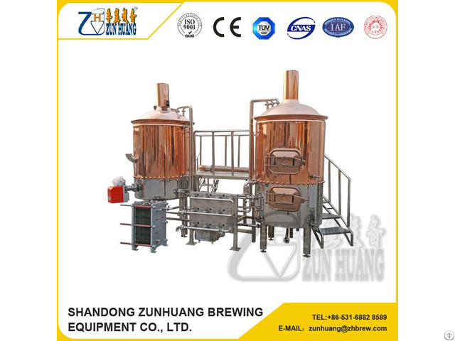 Micro Beer Brewing Equipment 500l For Hotel And Pub Ce Europe Iso 9001 2008