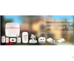 Android Ios App Smart Home Security Burglar Alarm System With Smoke Gas Water Detector
