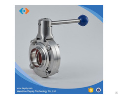 Stainless Steel Sanitary Butterfly Valves 3a Din Sms Iso