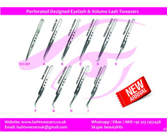 Professional Eyelash Extension Tweezers Curved Points