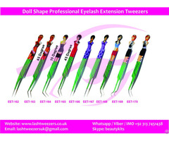 Doll Shape Professional Eyelash Extension Tweezers