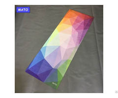 Non Slip Organic Folding Custom Printed Yoga Mat Manufacturer