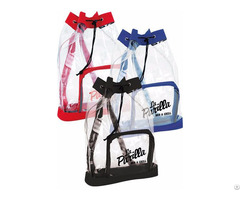 Promotional Transparent Backpack Portable Travel Drawstring Pouch Storage Bag