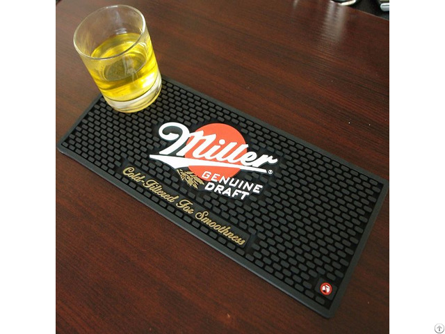 The New Design Wholesale Soft Pvc Customized Logo Bar Mat