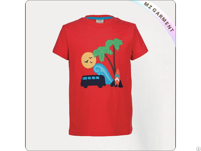 Kids Ecological Sunset Beach Tee