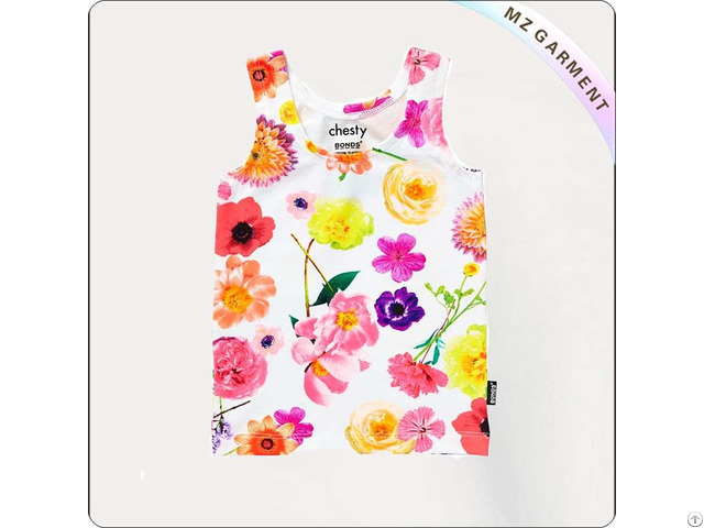 Girls Hawaiian Print Undershirt