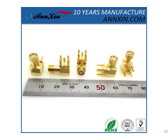 Gold Plated Sma Female Connector Right Angle For Pcb Board