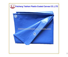Waterproof Blue 300gsm Fireproof 100 Percent Polyester Fabric Cover Pvc Tarpaulin