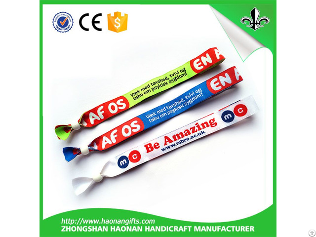 Fabric Wrist Band For Souvenir Event