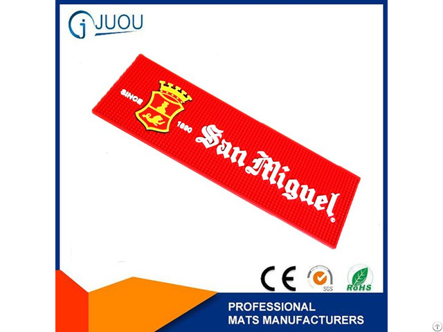 New Style Popular Rubber Customized Logo Bar Mat