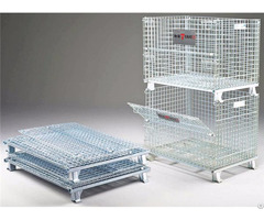 Collapsible And Stackable Wire Mesh Cages