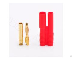 From Amass 2 0mm Red Housing Gold Plated Connector Two Hole Copper Plug