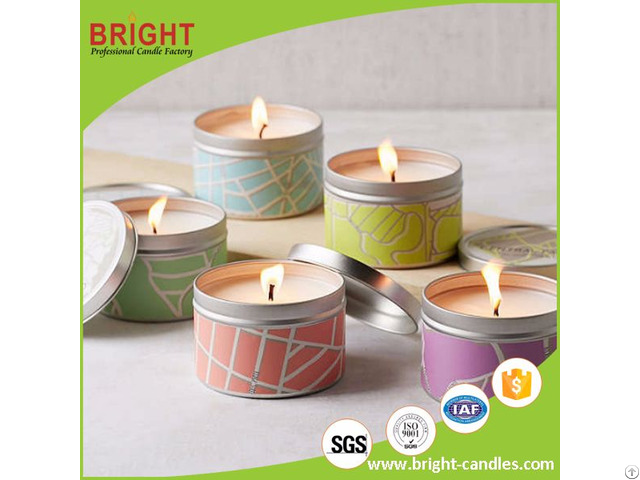 Hot Selling Outdoor Citronella Tin Candle