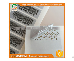 Qr Barcode 3d Laser Void Anti Fake Label