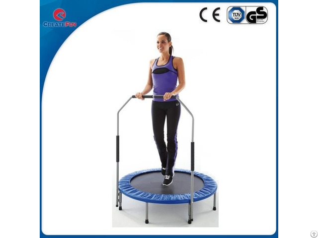 Createfun 54 Inch Adult Spring Trampoline With Handle For Sale