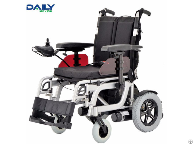 Al Frame Folding Comfortable Power Wheelchair With Different Seat Size