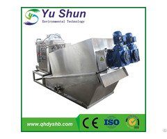 Volute Technology Moving Plate Screw Press For Sludge Dewatering