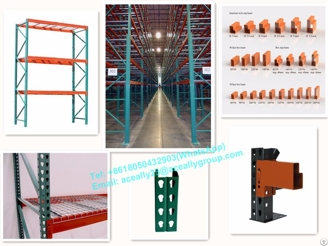 Nanjing Selective Warehouse Storage Us Teardrop Pallet Racking System