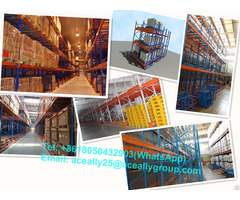 Aceally High Quality Industrial Warehouse Storage Push Back Pallet Racking