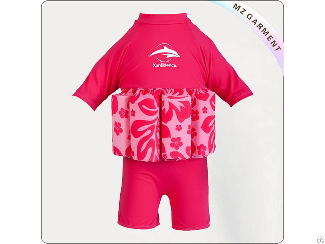 Kids Shocking Pink Flotation Suit