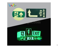 Fire Exit Signs Glow In The Dark Safety Symbol Photoluminescent Egress Marking