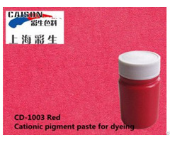 Cationic Pigment Color Paste Is Recognized