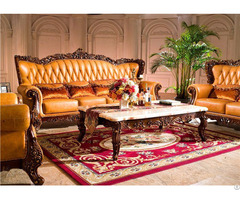 Yellow European Style Sofa Set Furniture
