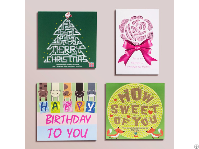 Handmade Rhinestone Greeting Cards