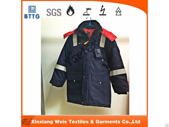 Flame Retardant Antistatic Winter Insulated Parka Jacket