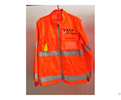 Hi Vis Jacket And Pants With Reflective Tape