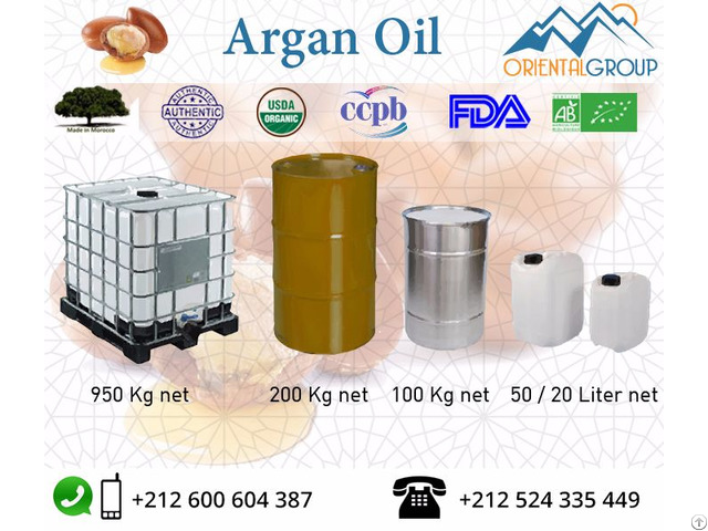 100 Percent Pure And Certified Organic Argan Oil In Bulk