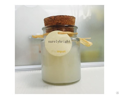 Popular Small Milk Shape Glass Jar Candle White Color On Sale