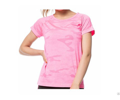 Women S Super Soft Function Seamless Outdoor Sport Gym Run Yoga Short T Shirt